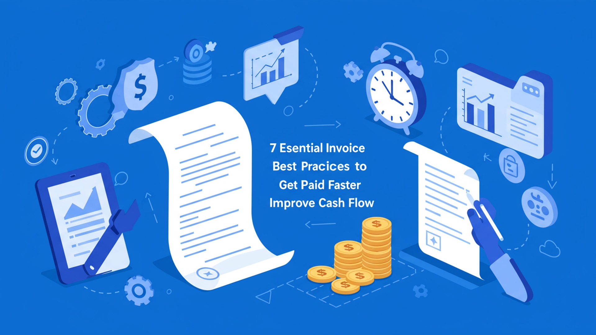 7 Essential Invoice Best Practices to Get Paid Faster and Improve Cash Flow illustration