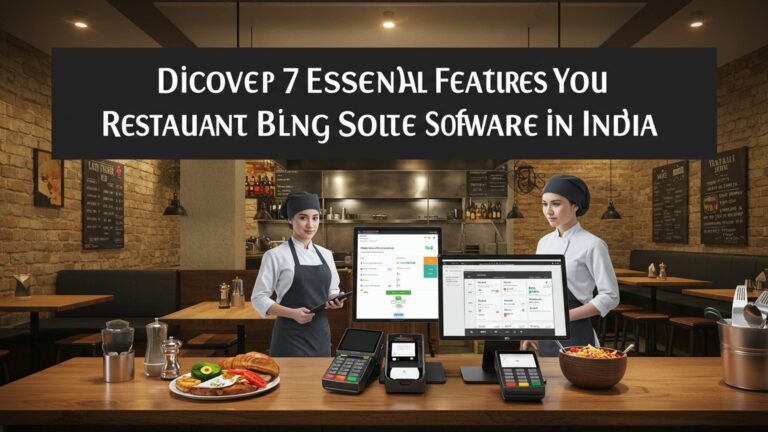 Discover 7 Essential Features for Your Restaurant Billing Software in India