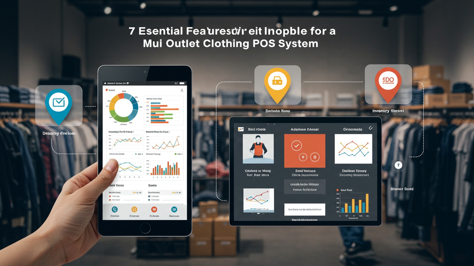7 Essential Features for a Multi Outlet Clothing POS System illustration