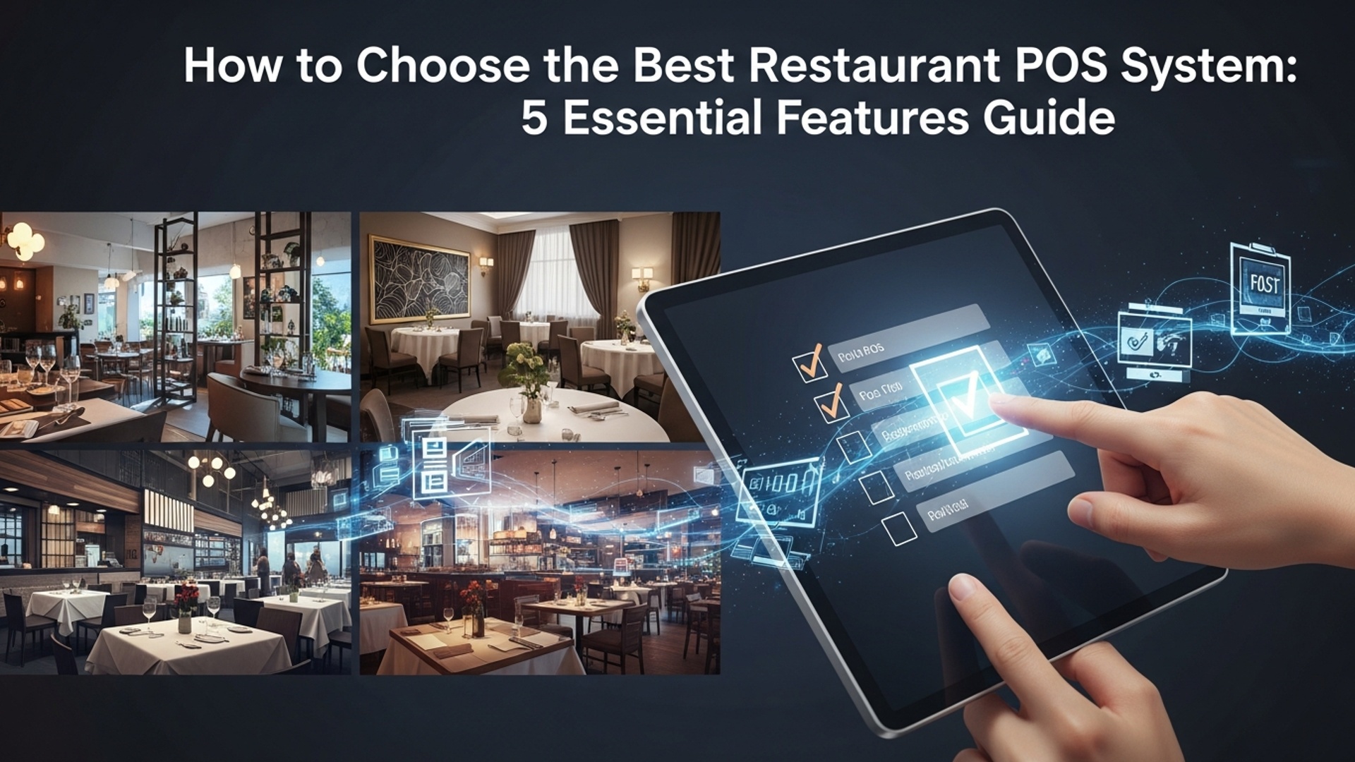 How to Choose the Best Restaurant POS System 5 Essential Features Guide illustration