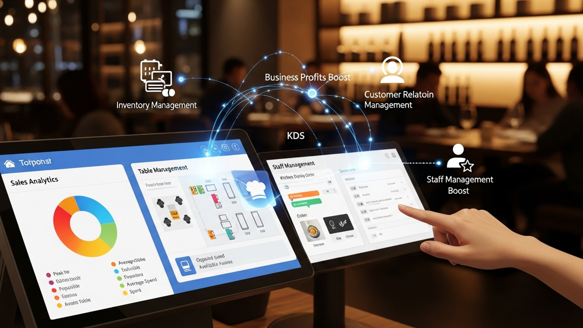 Learn 7 Smart Restaurant POS Features to Boost Your Business Profits illustration