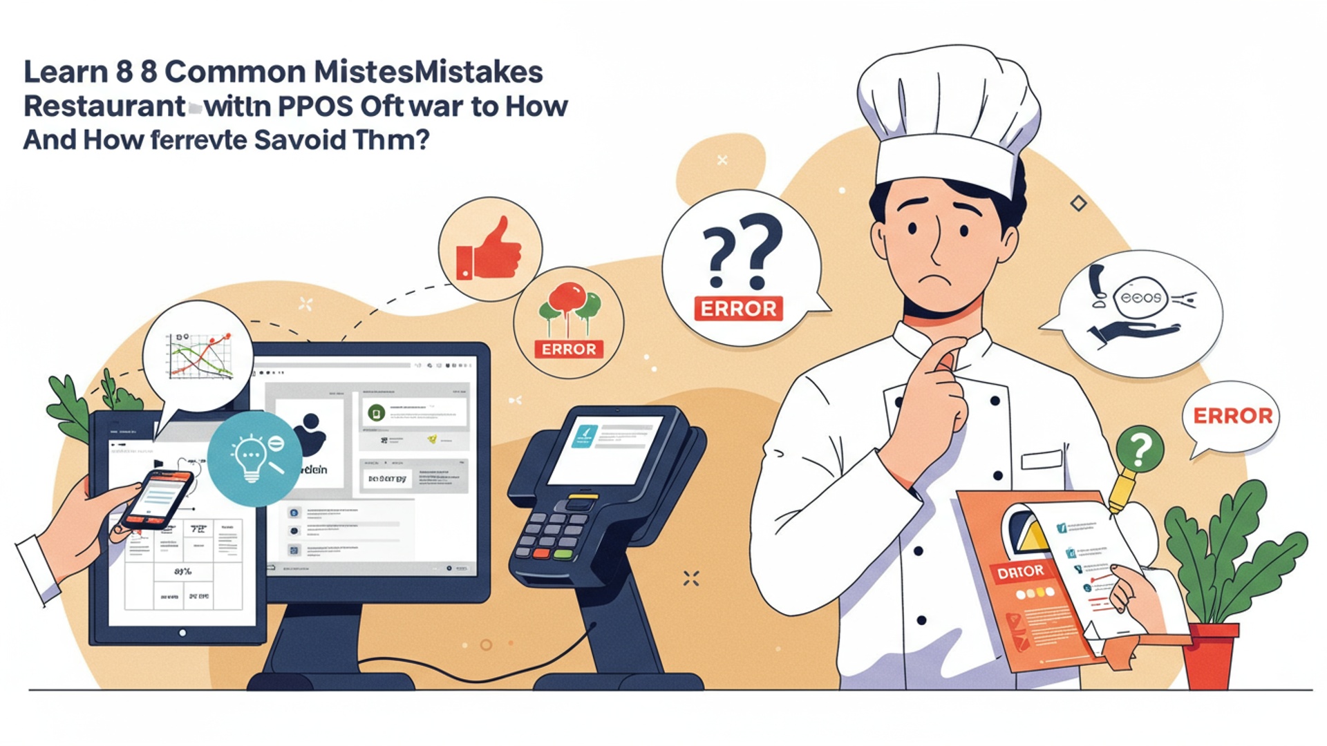 Learn 8 Common Mistakes Restaurants Make with POS Software and How to Avoid Them illustration