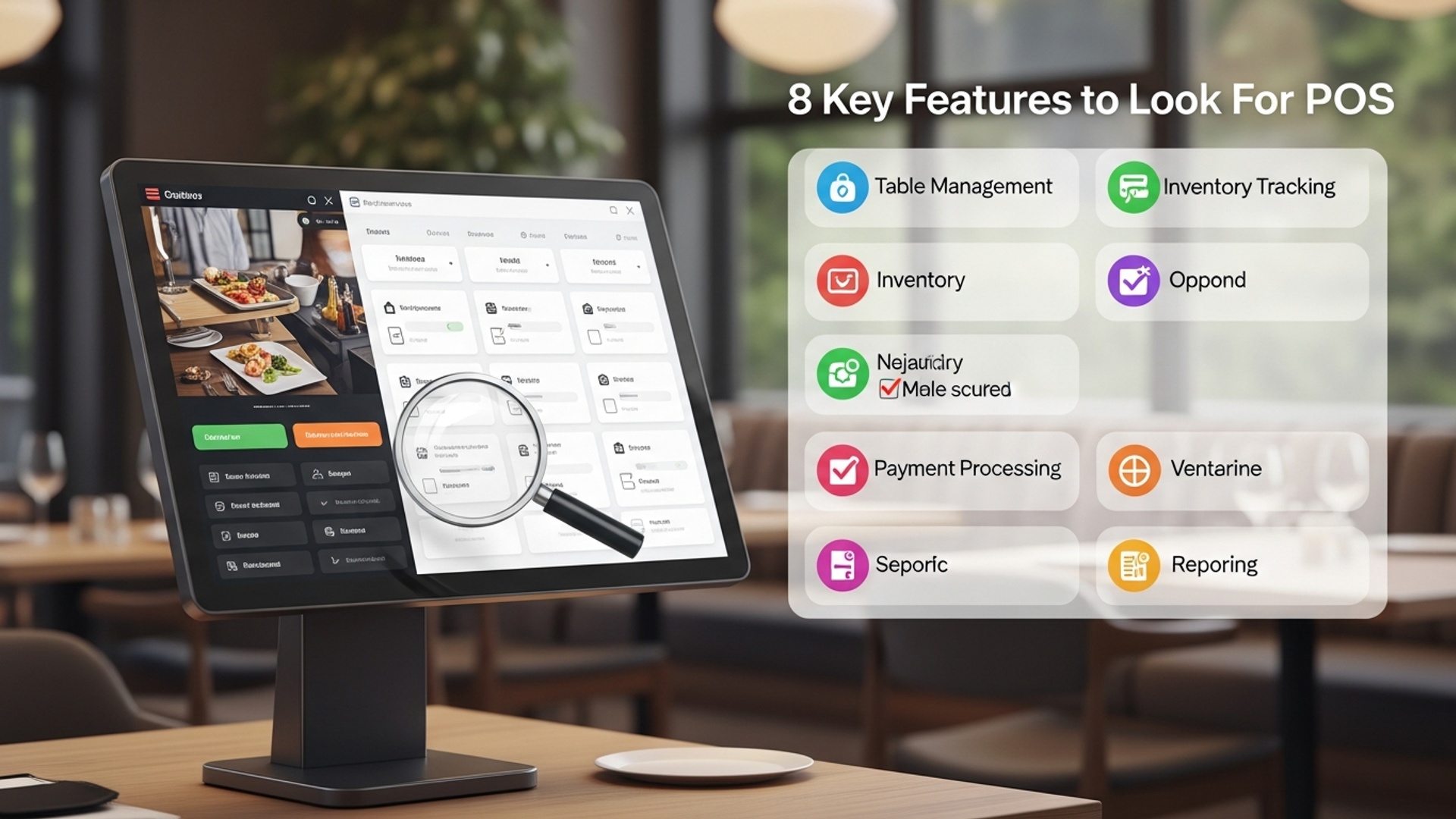 Master 8 Key Features to Look For in Restaurant POS Software illustration