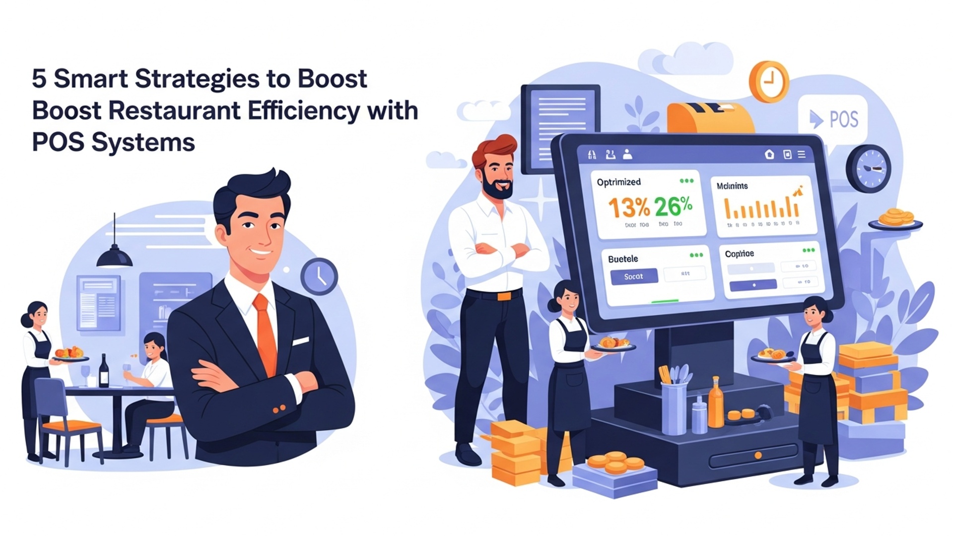 Master 5 Smart Strategies to Boost Restaurant Efficiency with POS Systems illustration
