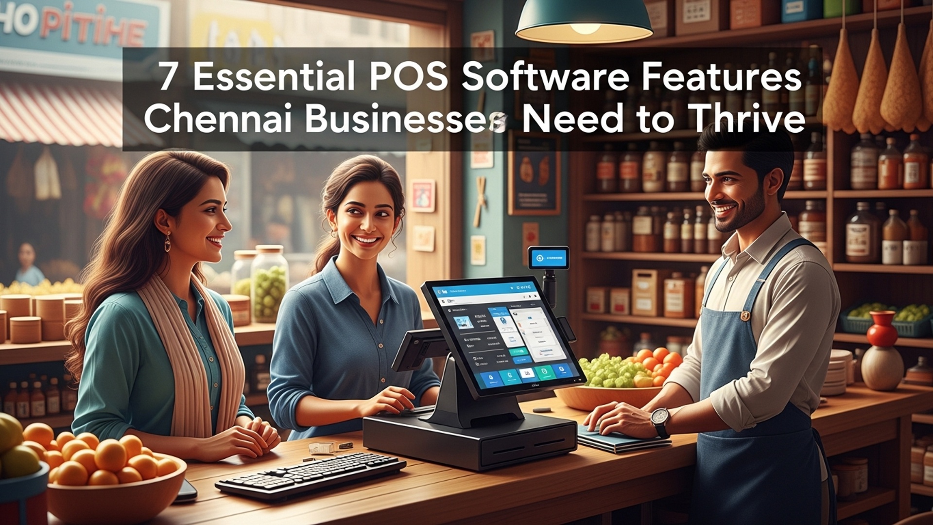 7 Essential POS Software Features Chennai Businesses Need to Thrive illustration