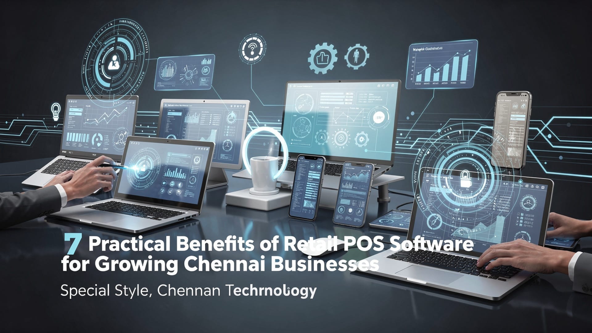 7 Practical Benefits of Retail POS Software for Growing Chennai Businesses illustration