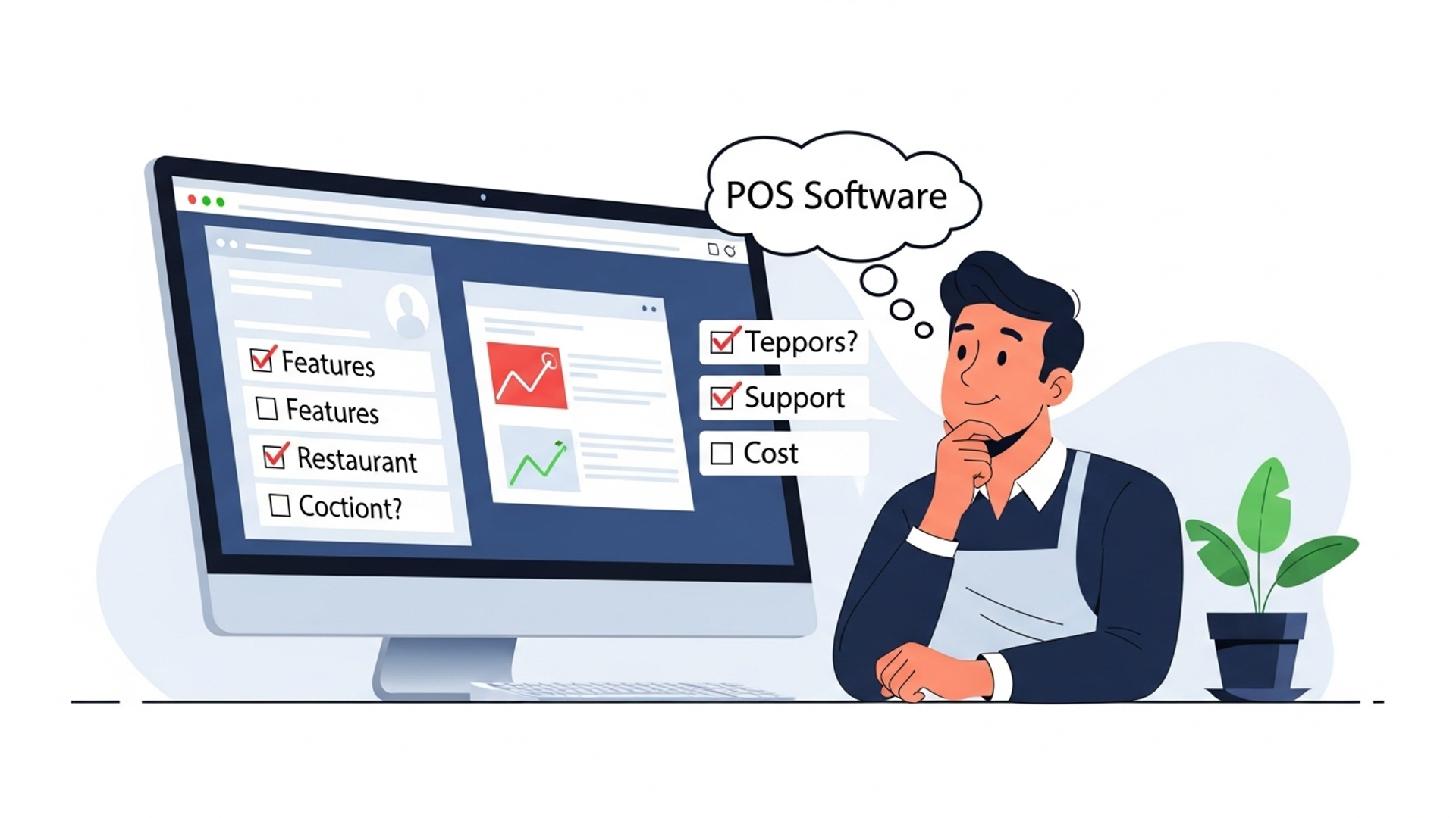 Choosing Restaurant POS Software 10 Questions to Ask Before You Buy illustration