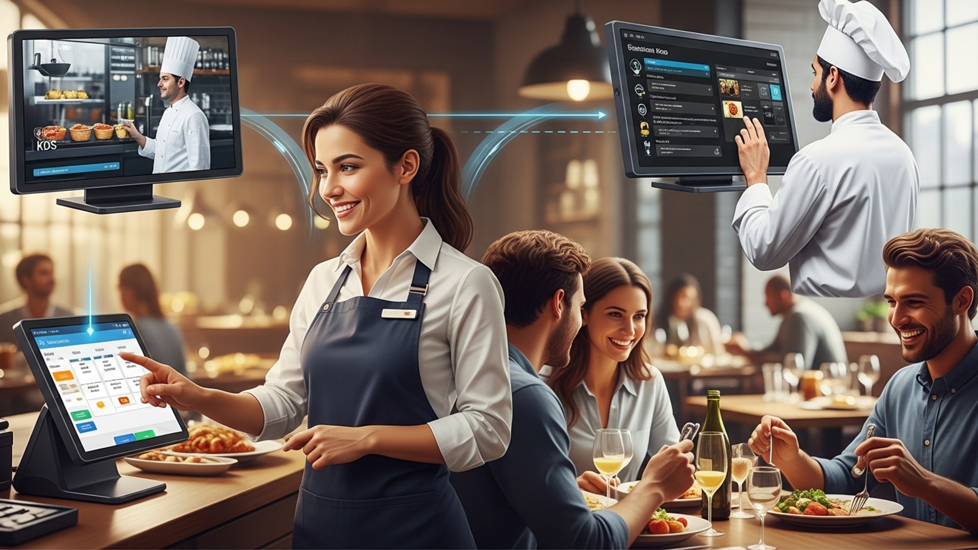 How Can Restaurant POS Software Improve Staff and Customer Experience illustration