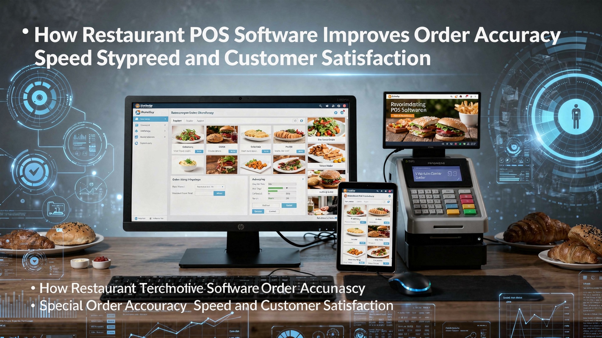 How Restaurant POS Software Improves Order Accuracy Speed and Customer Satisfaction illustration