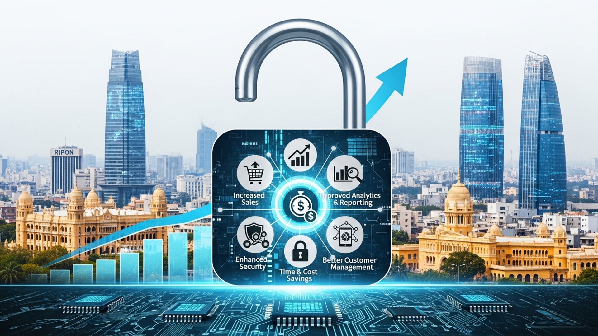 Unlock Business Growth with These 6 Benefits of POS Systems in Chennai illustration