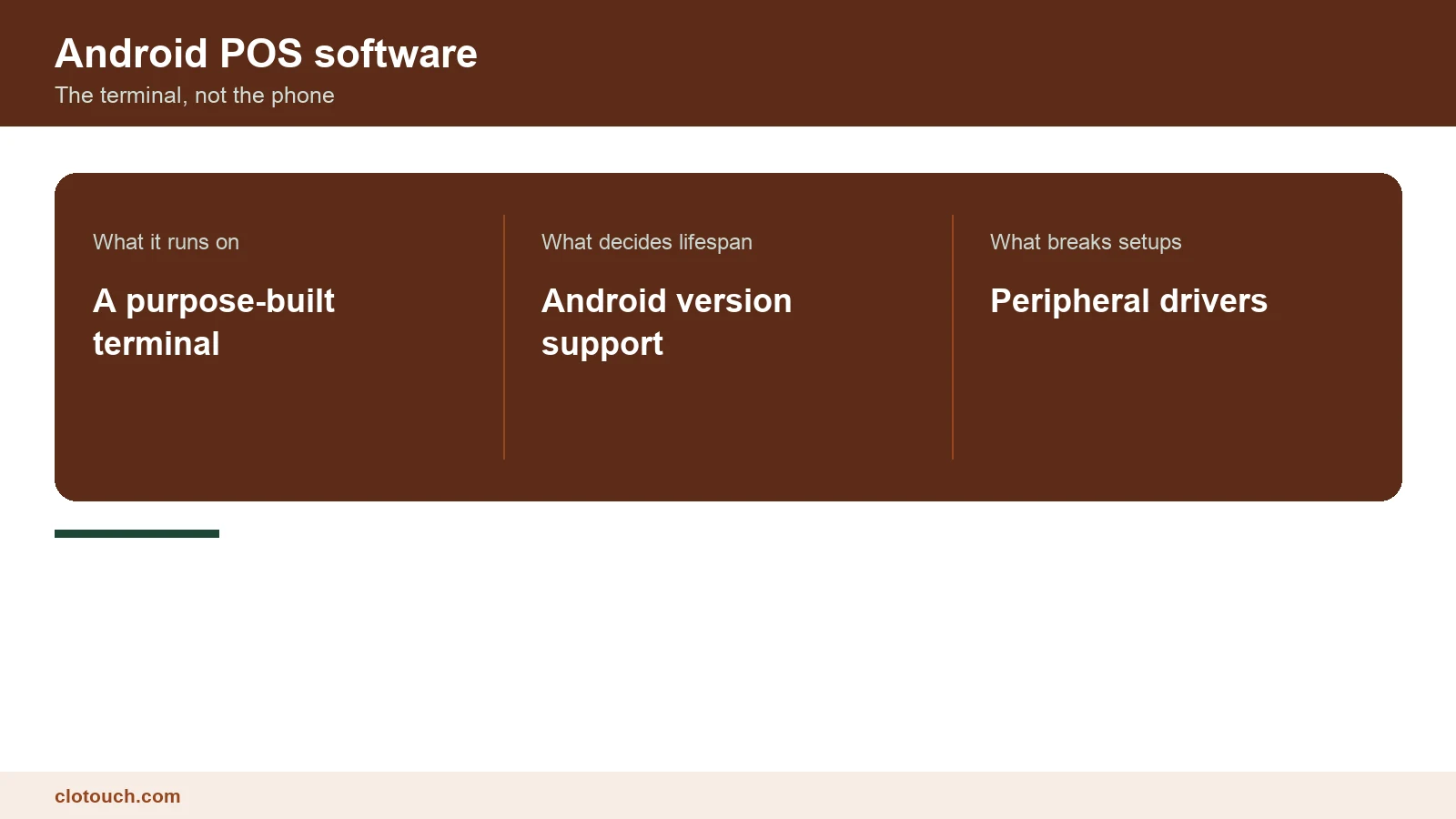 Android POS software running on a dedicated retail POS terminal in India