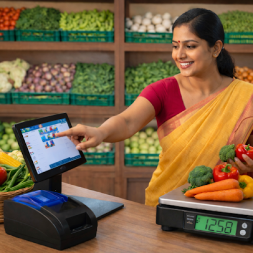 Scale with POS